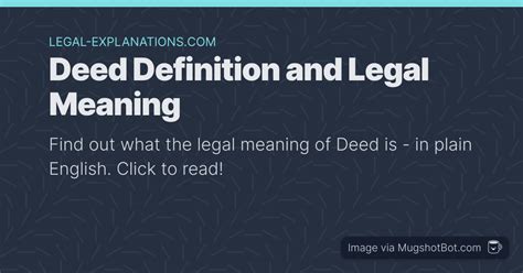 deeds traduzione|deed meaning.